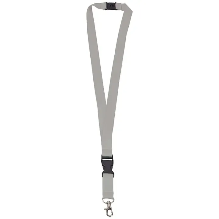 Polyester lanyard 20mm with buckle and hook - LT90879 (N9001)